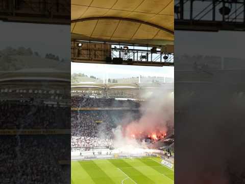VfB - KSC 09.04.2017 Ausschreitungen Beginn 2. HZ