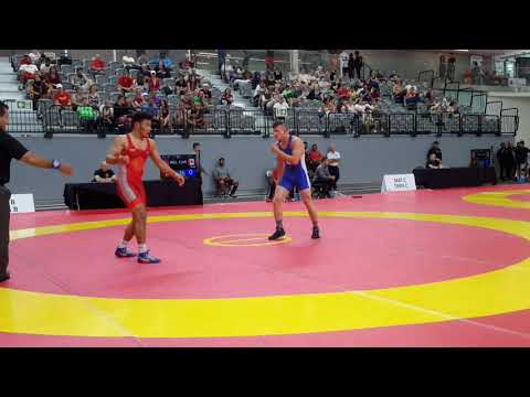 FS 70kg - 1/4 - Ganbayar Sanjaa (MGL) v. Nick Rowe (CAN)