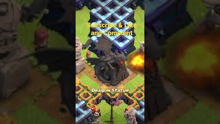 What happens when you tap the Dragon Statue | Clash of Clans | coc