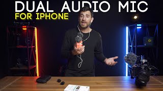 Iphone DUAL Shotgun MIC Audio TEST || USING the MOVO Double Mic DI for Youtube and Vlogging #Iphone