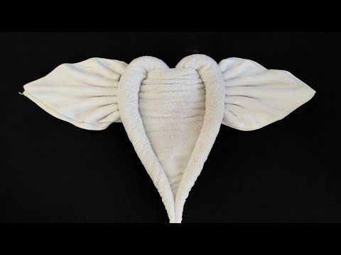 How to Make Towel Heart Using Towels | Towel art | Towel Folding | Towel animals origami