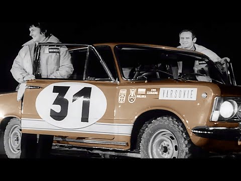 Rok 1971 Warszawa. Polskie Fiaty w Rajdzie Monte Carlo.