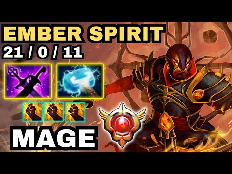 🔥 Mage Ember Spirit Midlane EZ Game 🔥 Insane Ember Play Enemy Rage - Dota 2