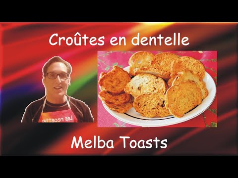 Authentic Artisan Sourdough Melba Toasts / Authentiques toasts Melba croûtes en dentelle maison