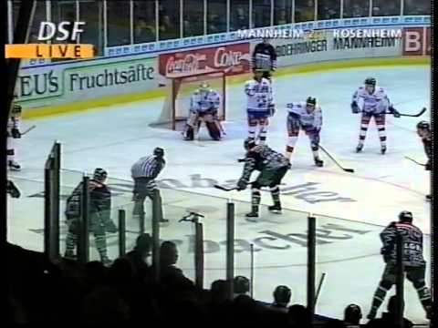 DEL 96-97 #18 Mannheim - Rosenheim 2-1 Teil 2