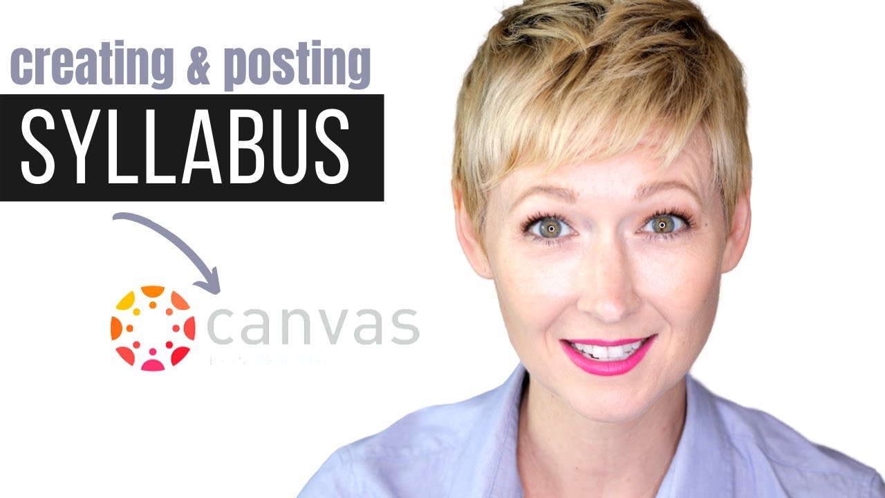 Posting a Syllabus in Canvas LMS Tutorial