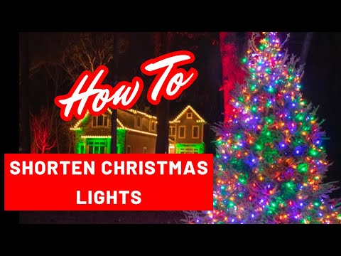 Part of a video titled How to Shorten LED Christmas Lights - YouTube