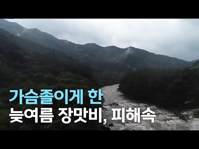 가슴 졸이게 만든 늦여름 장맛비, 피해 속출