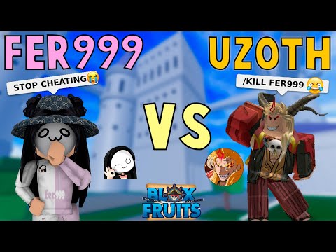 I Challenged Uzoth to a 1v1 in Blox Fruits @ItsUzoth