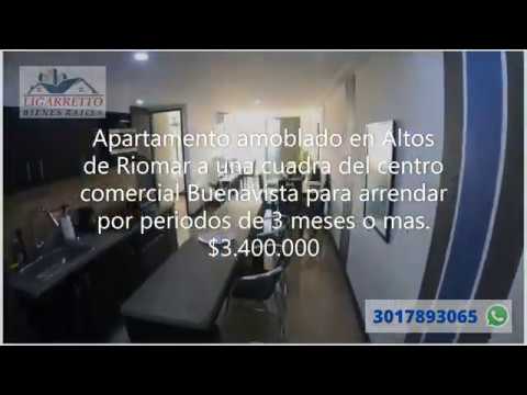 Apartamento amoblado en arriendo Barranquilla
