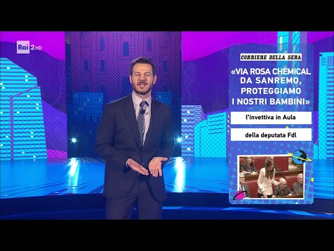 Cattelan e la polemica su Rosa Chemical a Sanremo - Stasera c'è Cattelan su Raidue 02/02/2023