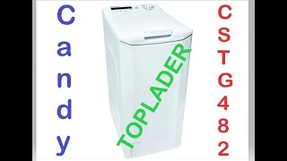 Toplader Waschmaschine Candy CSTG 482DVE/1-S 8 kg 1400 U/min, Ersteinrichtung