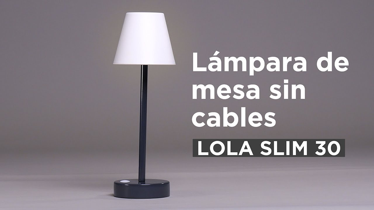 Lámpara de mesa sin cables Lola Slim 30 | Newgarden