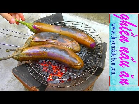 Cà tím nướng mỡ hành