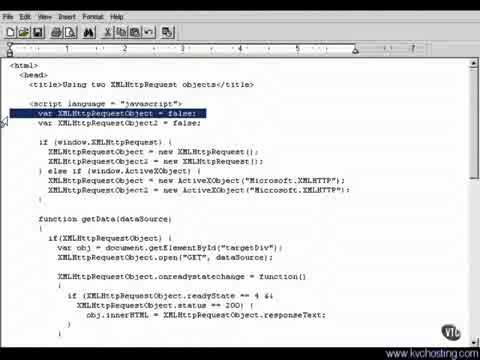 Using Two Xmlhttprequest Objects Ajax Tutorial
