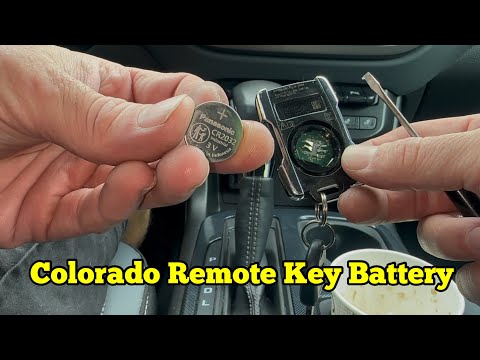 2015-2022 Chevrolet Colorado Remote key fob battery replacement
