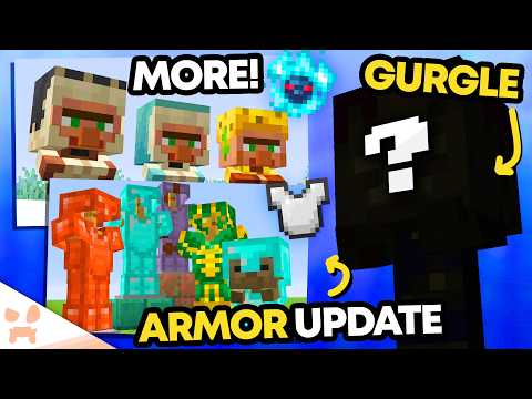 MINECRAFT JUST ADDED NEW ARMOR UPDATES, THE GURGLE MOB + A MASSIVE ZOMBIE NERF!