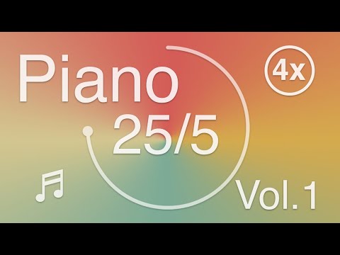 Relaxing Piano Music Study Timer - 25 minute timer - Pomodoro Technique - 4 x 25 min - 432 Hz