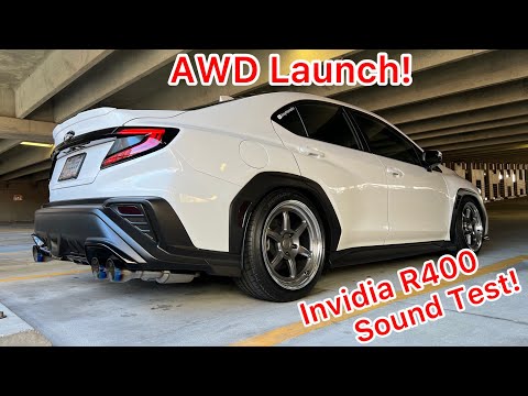2022 WRX Invidia R400 Catback Exhaust Sound Test **AWD LAUNCH**