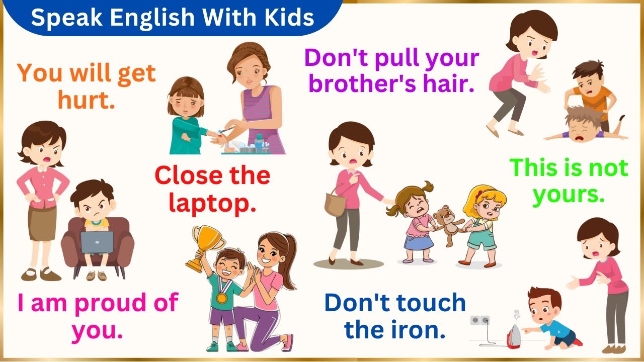 Speak English With Kids | Daily Use English With Sentences | Daily Use English Sentences