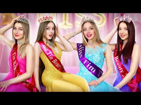 ¡Concurso de belleza en la escuela! ¿Quién será una reina de belleza?