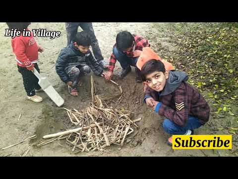 Village Children Routine / Gaon k Bache Sardi Enjoy Krty hain/School Off Kids Enjoying In Village