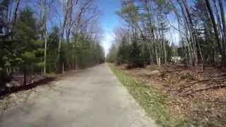 preview picture of video 'Eastern Trail. Kennebunk to Scarborough, Maine. Virtual Cycling. April 2013.'