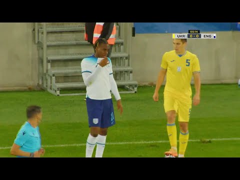 Jamie Gittens vs Ukraine U21 Euro qualifying (16/10/2023)