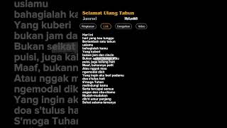 Download lagu Lirik Lagu Selamat Ulang Tahun-Jambrud 🎶 #laguselamatulangtahun #lagubaper #virallagu mp3