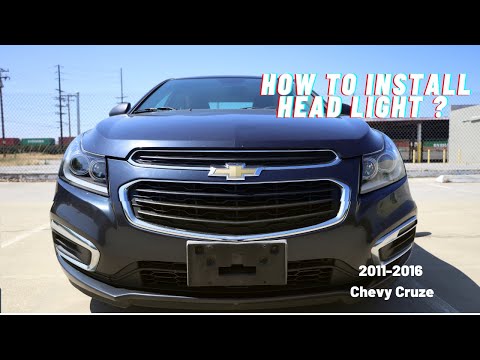How to install LED Headlights for 2011-2016 Chevy Cruze? Head Lamp Modification, Awesome!