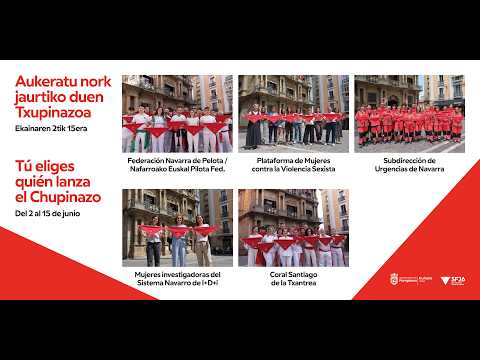 [VIDEO] Los pamploneses deciden entre cinco candidaturas quién lanzará el txupinazo de los Sanfermines 2026