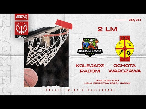 Kolejarz Basket Radom - MKS Ochota Warszawa (2 LM, Grupa B, 3 Kolejka, Sezon 2022/2023)