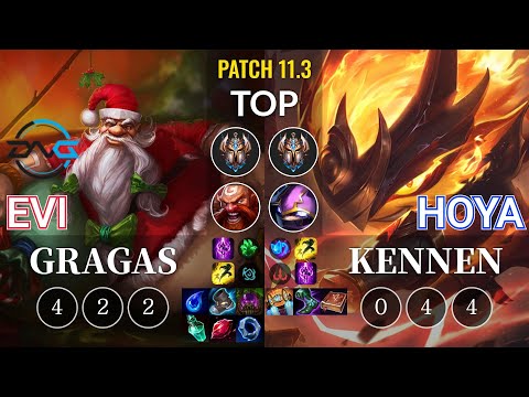 DFM Evi Gragas vs Hoya Kennen Top - KR Patch 11.3