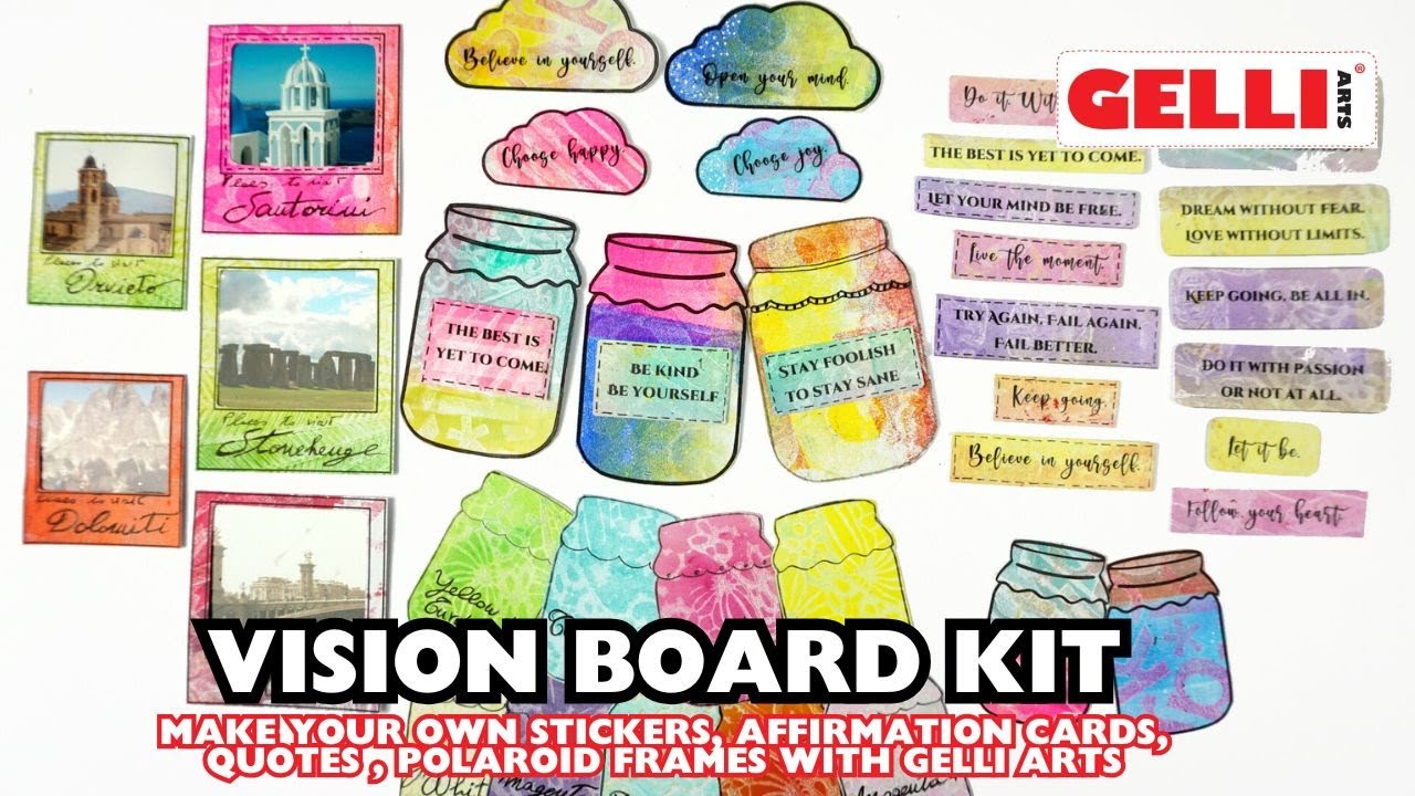 Vision Board Kit with Gelli Arts® by Giovanna Zara