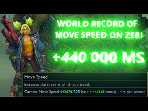 WORLD RECORD OF MOVE SPEED ON ZERI (+440 000 MS) 66K on passiv