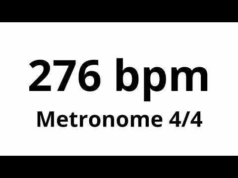 276 bpm tempo ' metronome ' 4/4