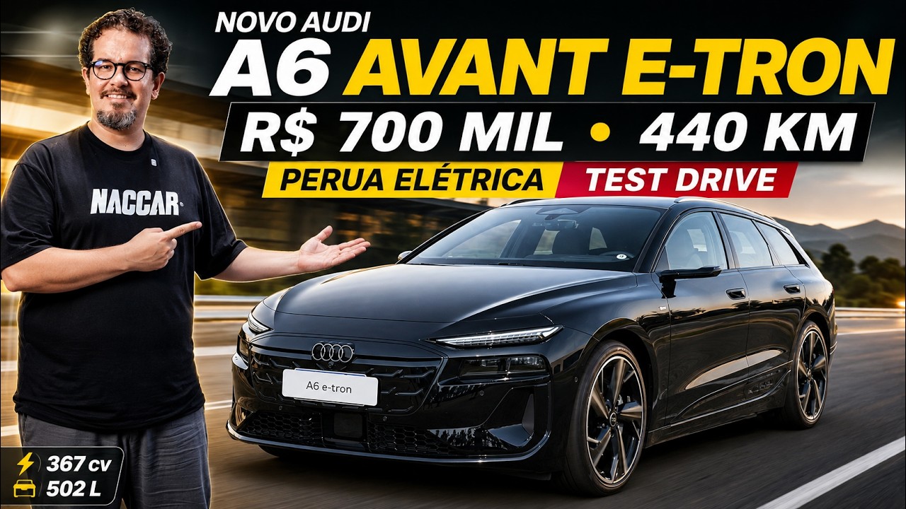 Novo Audi A6 Avant e-tron: Preço, Autonomia e Test Drive da Perua Elétrica de R$ 700 Mil