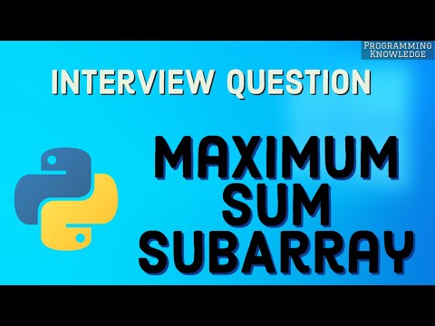Interview Question Maximum Sum SubArray using Divide and Conquer with 2 approach s