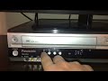 Demonstration On My Panasonic VCR DVD Combo On My Land Before Time Ll 1994 VHS