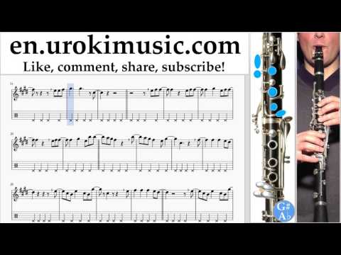 Clarinet lessons Cash Cash feat Conor Maynard - All My Love Sheet Music Tutorial  um-i352