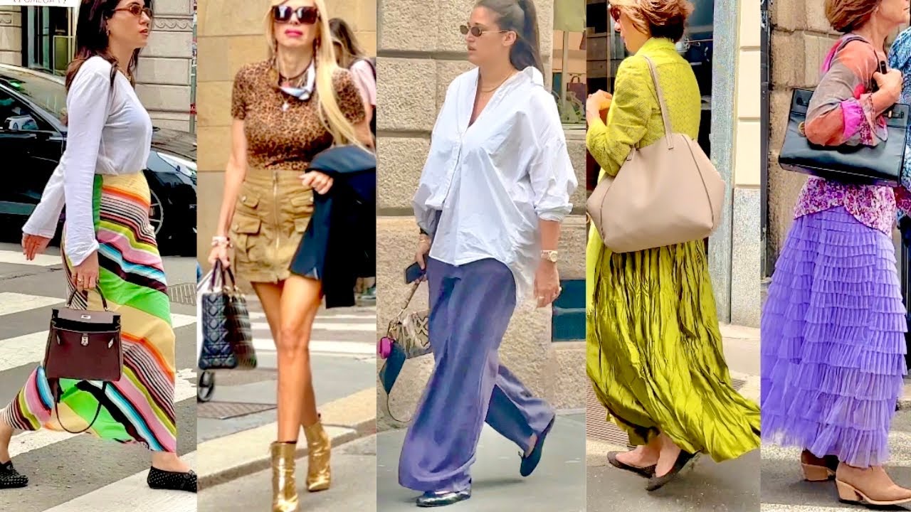 2025 MAY 💛SPRING SUMMER 2025 OUTFITS SPOTTED ON STREET STYLE MILAN 🇮🇹MILAN SHOPPING 🛍️