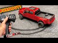 Ford F450 RC Burnout Truck Destroys Carpet
