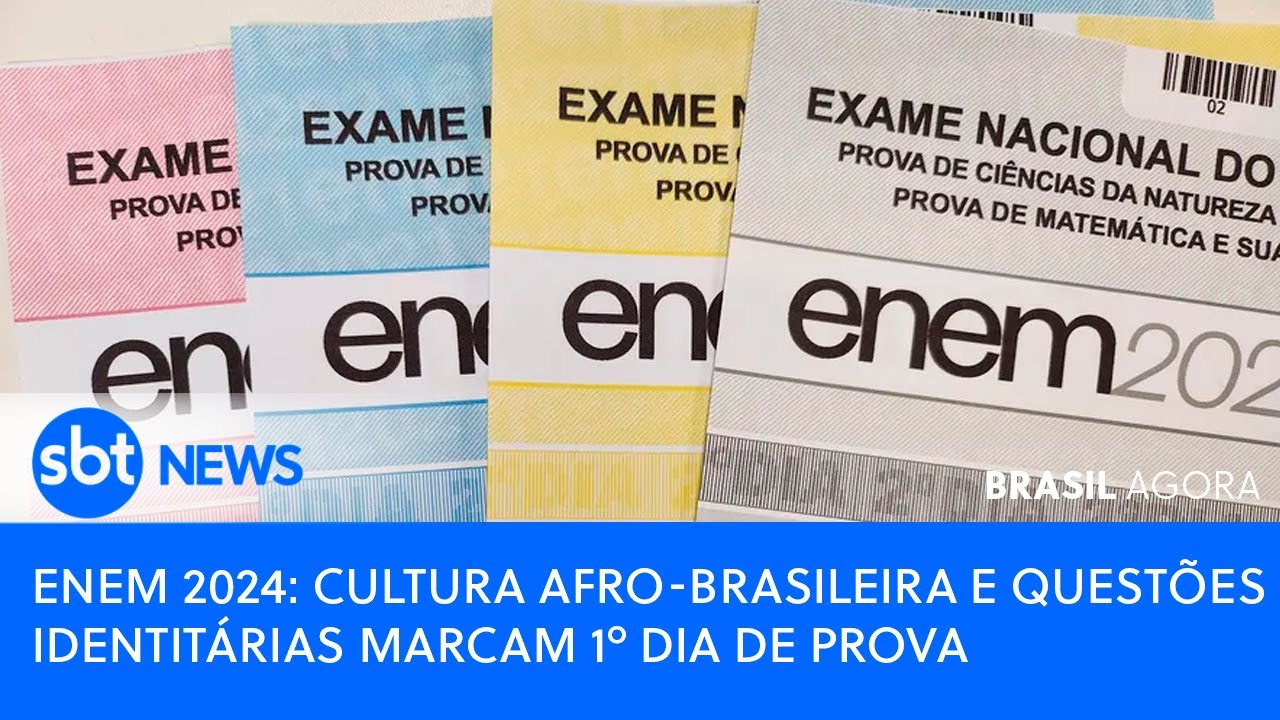 🔴Brasil Agora - Enem 2024: cultura afro-brasileira e questões identitárias marcam 1º dia de prova