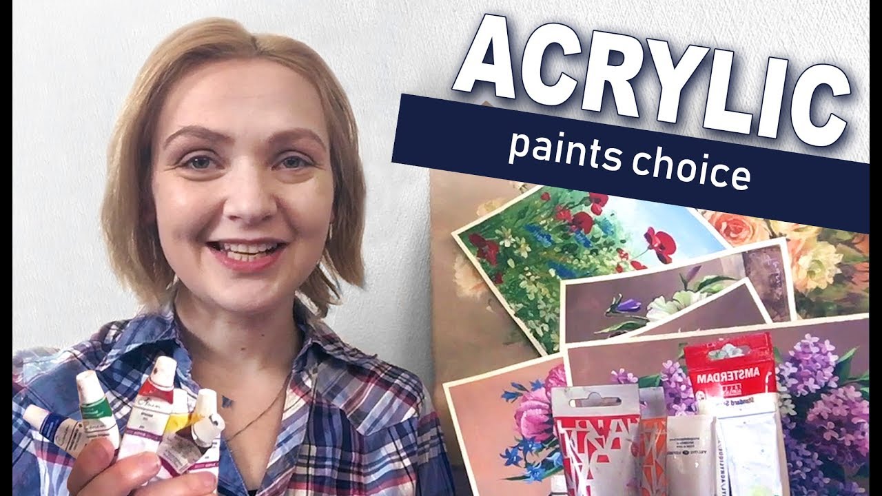 How to choose ACRYLIC paints🎨 REVIEW