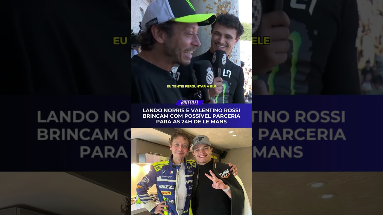 VALENTINO ROSSI E LANDO NORRIS CORRENDO JUNTOS?