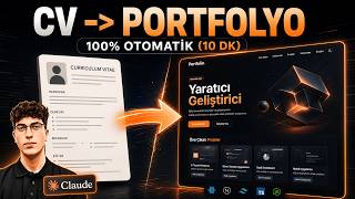 Claude ile 10 Dakikada Portfolyo Web Sitesi Yap (CV'den Otomatik)
