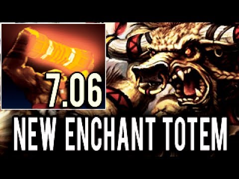 New IMBA 7.06 New Enchant Totem Carry Earthshaker ► 1 HIT KO Dota 2