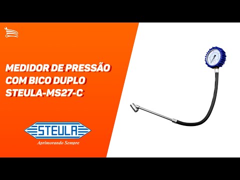 Medidor de Pressão com Bico Duplo STEULA-MS27-C - Video