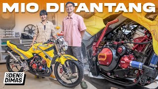 NINJA 2 TAK MELS AMALIA NANTANGIN MIO DEN DIMAS‼️ Spek Rahasia Motor Drag Ninja Kuning