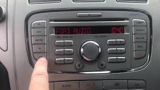 Ford 6000CD Bluetooth clearing